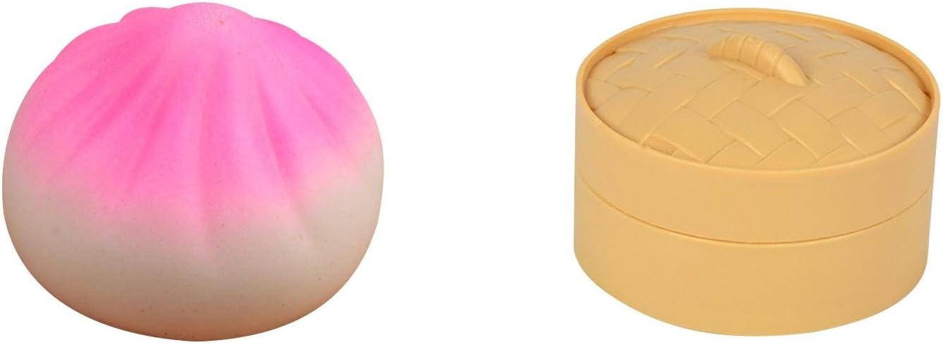 Dumpling Squishy Toy for Adults & Teens, Easter Basket Stuffers, Sensory Stress Dumpling with Unique Steamer Box, Fidget Toys for Stress Relief, Stocking Stuffers, Mystery Box Gift