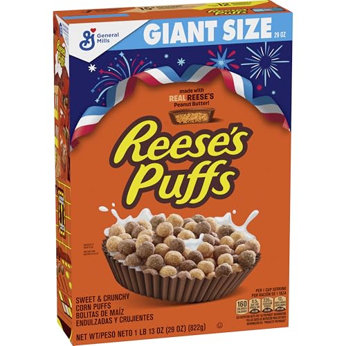REESE’S PUFFS Chocolatey Peanut Butter...