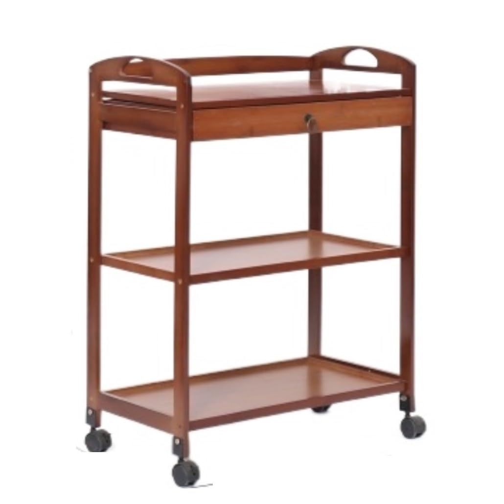 chariot de service mobile en bois – Image 1