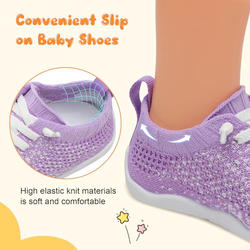 Image of JIASUQI Baby Shoes for Toddler Boys Girls Sneakers Slip on Walking Shoes for Babies