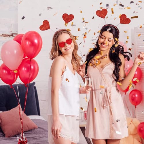 Valentines Day Heart Headbands and Heart Shape Sunglasses for Halloween Holiday Wedding Birthday Party Costume Accessory - Image 3