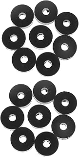 HEALLILY Vibration Pad 16 Pcs Rubber Isolation Pad Rubber Pads Black Rubber Flat Washer Household Appliances Rubber Grommets s for Bolts Anti Vibration Pads for Washer Air Round Equipment
