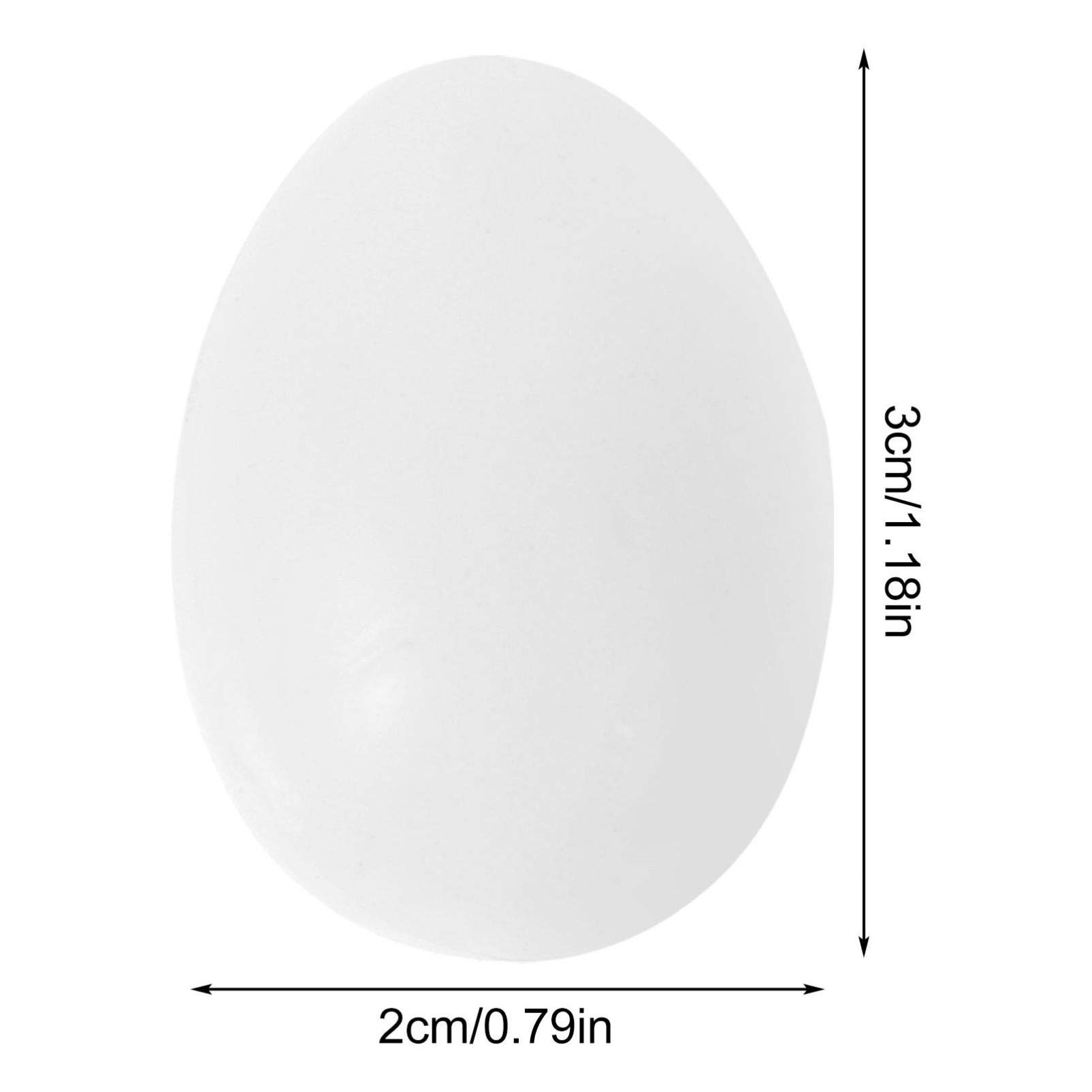 TEHAUX 30pcs Simulated Pigeon Eggs Fake Birds Eggs Large Easter Eggs Bird Eggs Solid Pigeon Egg Fake Pigeons Eggs Solid Egg Injection Molding Fake Bird Eggs White