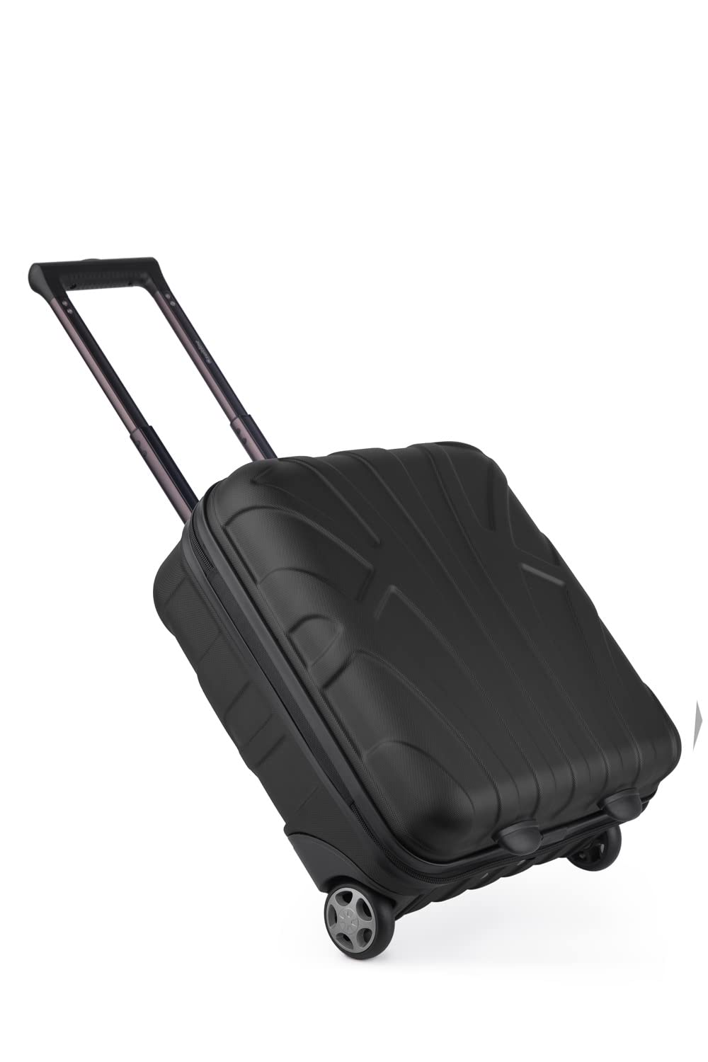 SUITLINE Trolley cabina underseat 45 x 36 x 20 cm ABS rigido 30 L con 2 ruote manico telescopico piccolo bagaglio a mano, nero