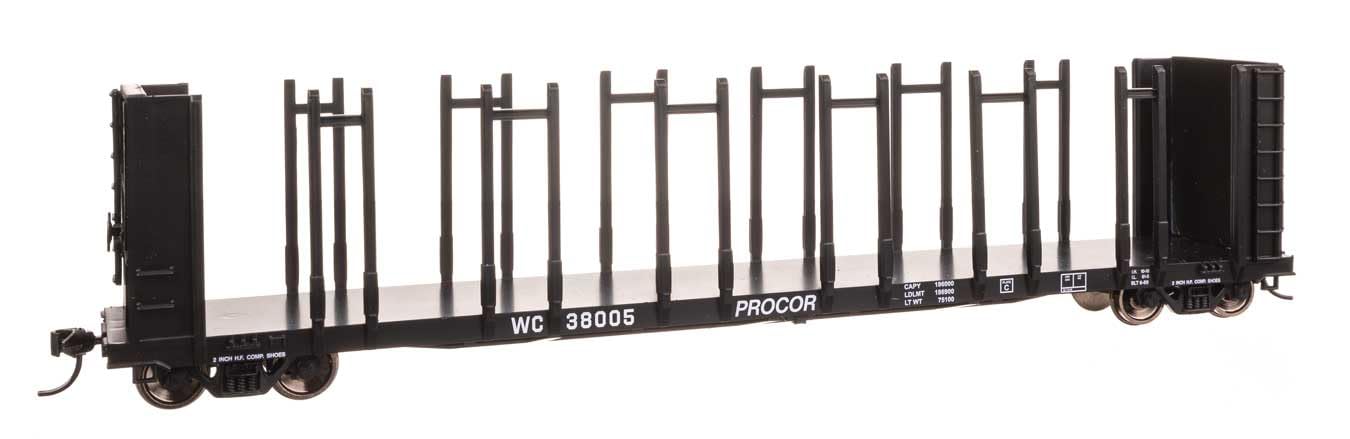 Walthers Mainline 910-50819 HO Scale 63' Pulpwood Flatcar - Ready to Run - Wisconsin Central #38005