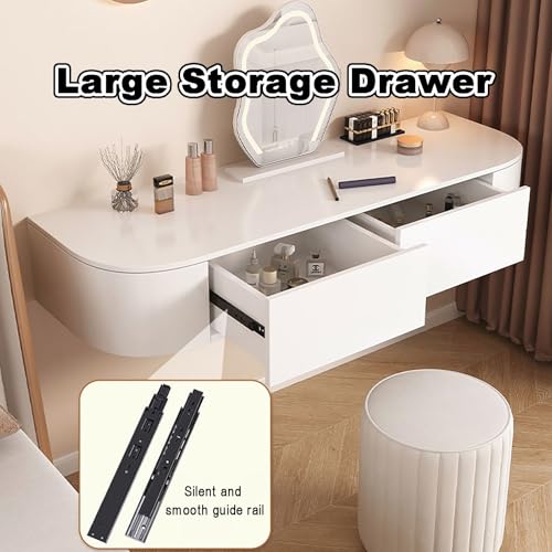 Tocador moderno para dormitorio en madera noble con espejo integrado y acabados Premium 4