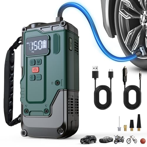Cordless Tire Inflator Portable Air Compressor