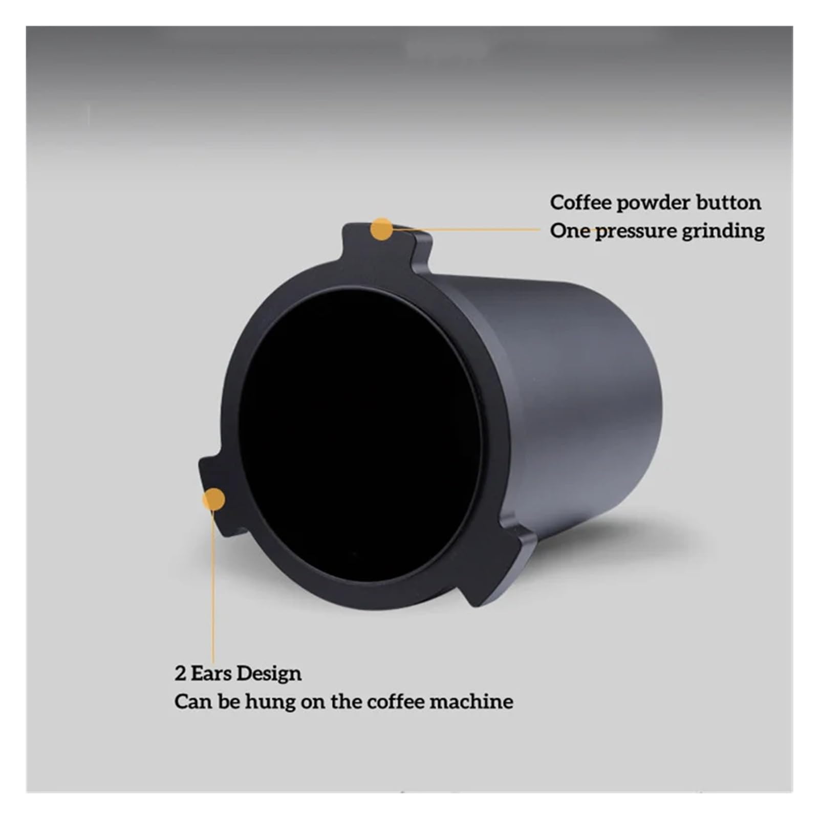 Taza dosificadora de café for EC9335/EC9155/EC9665/EC9355 Anillo dosificador de aluminio Embudo dosificador de 51 mm for portafiltro de 51 mm Café y té(For Delonghi EC9355,Silver Ring)