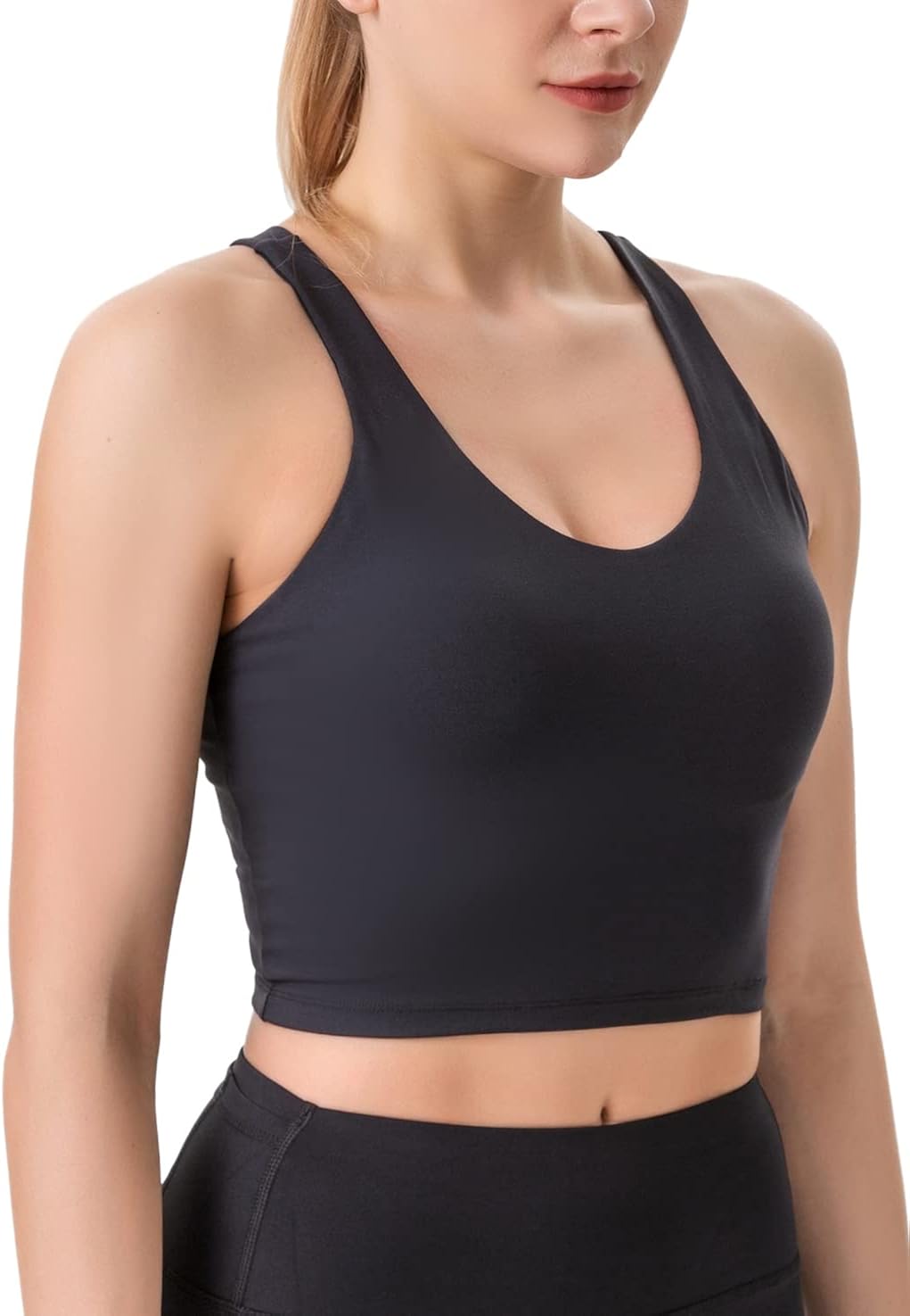 sports bra crop tank top