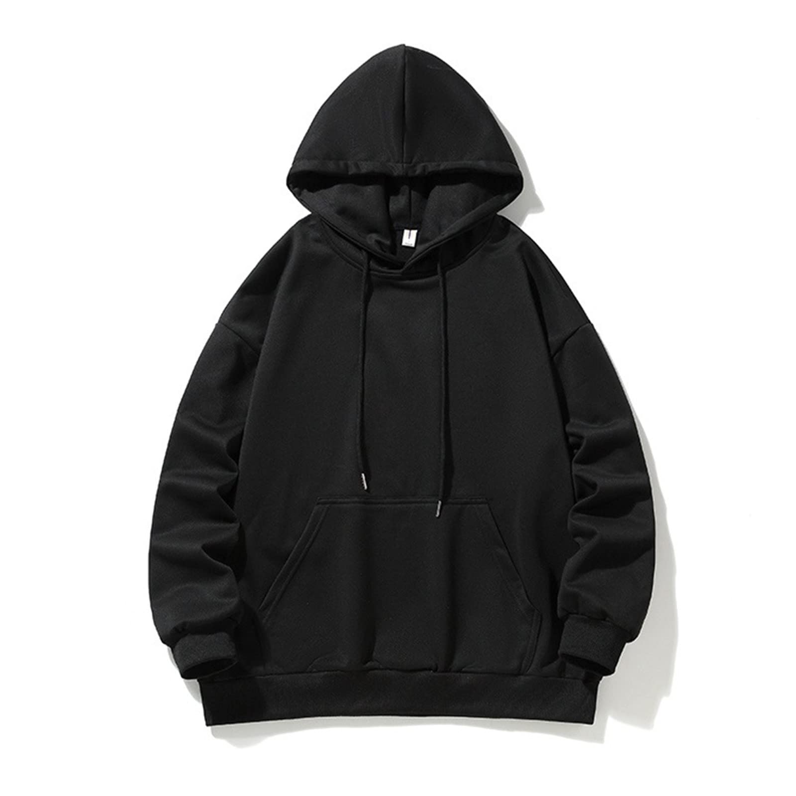 Sudadera con capucha para hombre, corte holgado, con bolsillo canguro