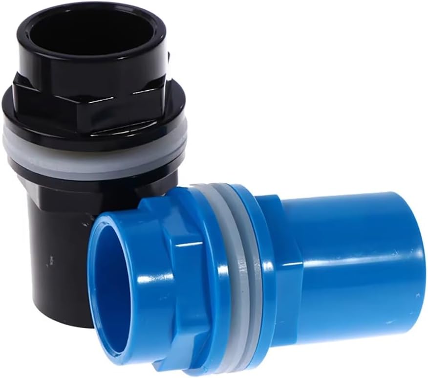 1pc PVC Pipe Connectors for Aquarium and Garden - 20mm to 50mm - Impact Resistant, Durable, Easy Installation(Black,32mm)