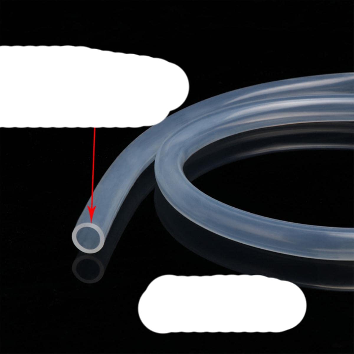 Fisherbrand&trade; Tubo In Silicone Traslucido NOVOsil&trade; I.D.: 10mm; O.D