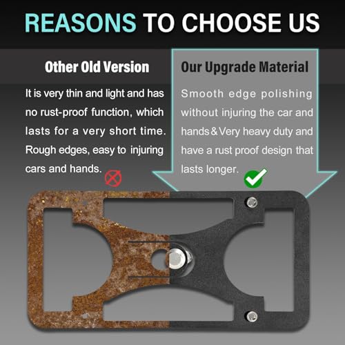 Front License Plate Holder Compatible with BMW 4 Series and i4 2020-2025 Front Bumper Tow Hook License Plate Mounting Bracket Holder No Drill License Plate Frames Car Accessories Kit by GRUOIZ - Image 6