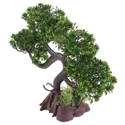 Milisten Árbol Simulado Decoración del Tanque De Peces Árbol Bonsai Árbol Artificial Modelo De Árbol De Acuario De Plástico Árbol Falso para Tanque De Peces Modelo De Árbol