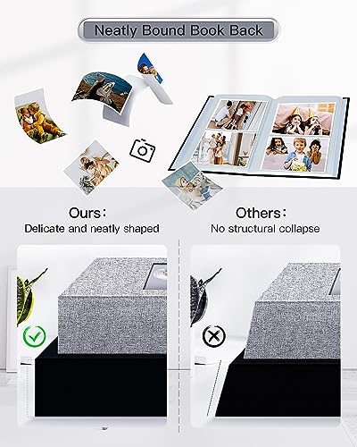 image for popotop Photo Album 4x6-200 Photos Photo Books with 200 Horizontal Poc