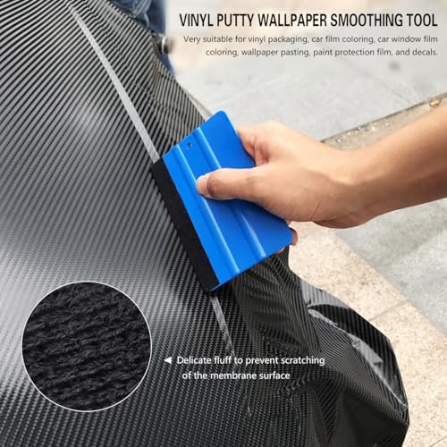 Mandark 18PCS Car Window Tint Kit, Vehicle Glass Protective Film Wrapping Installation Set, Auto Vinyl Wrap Tinting Tools Included Squeegees, Felt Squeege, Cutting Knife with Blades - Image 4