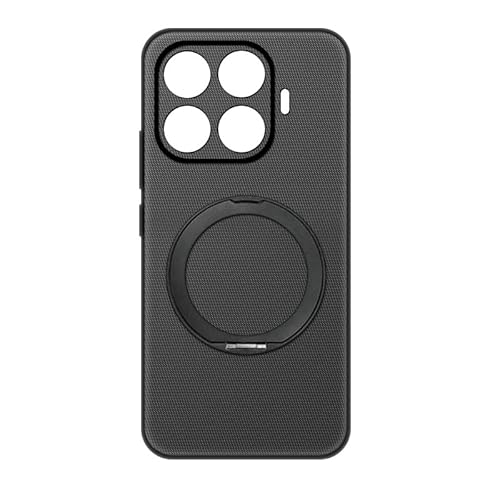 LUNBER-ARMOR�EFor Xiaomi 17T Pro �P�[�X �ϏՌ� Pro �J�o�[ Qi�[�d ���C�����X�[�d�Ή� �}�O�l�b�g���ԍڃz���_�Ή� ��̌^�����O�t�� For ���� �V���I�~17T �v��(�u���b�N)