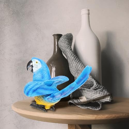 Figurine Perroquet pour Décoration Jardin et Balcon | Modèle Oiseau Résine Intérieur
