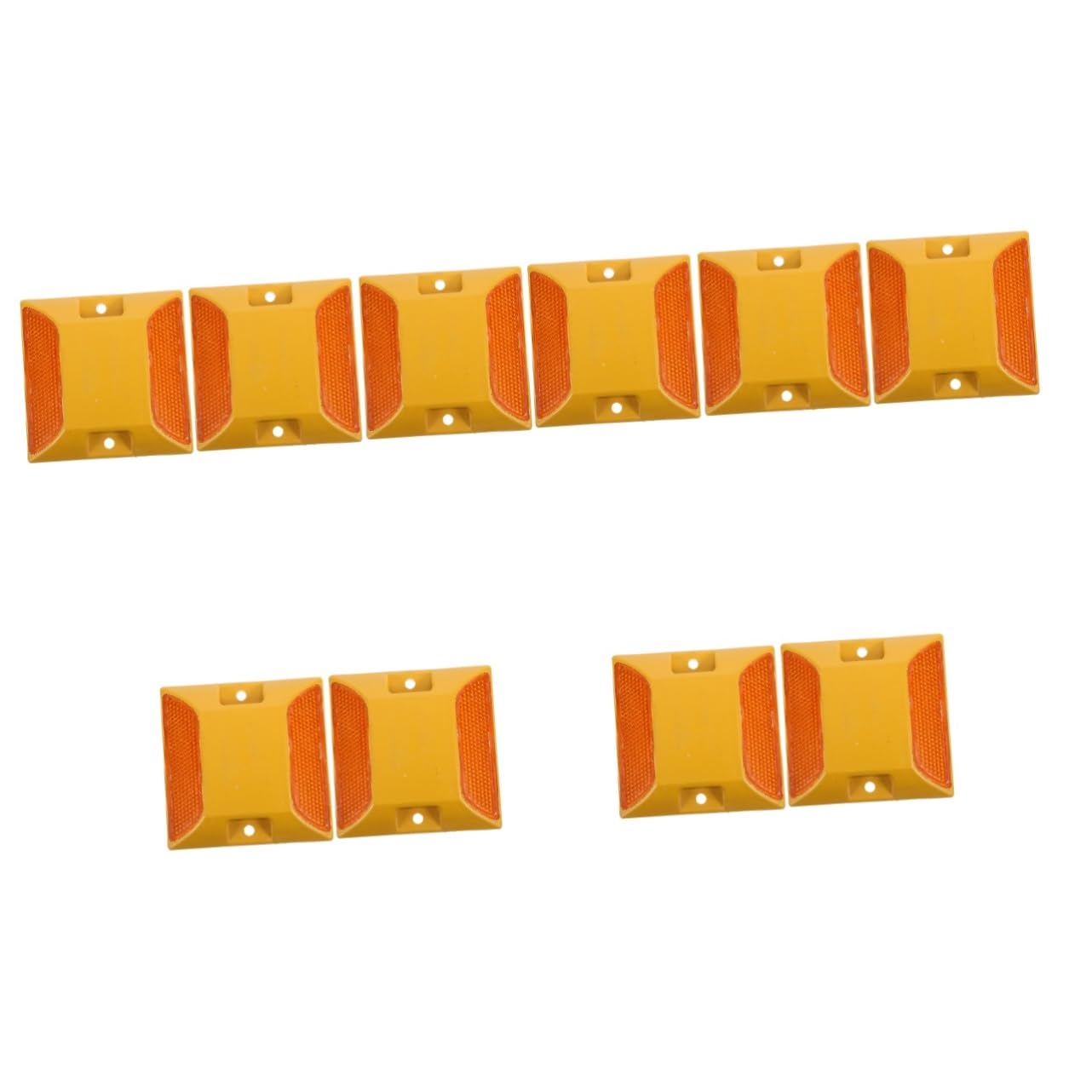10 Pezzi Segnaletica Stradale In Plastica Riflettente Riflettori Per D'Ingresso Riflettori Stradali Riflettore Di Emergenza Stradale Indicatori Stradali Borchie Stradali