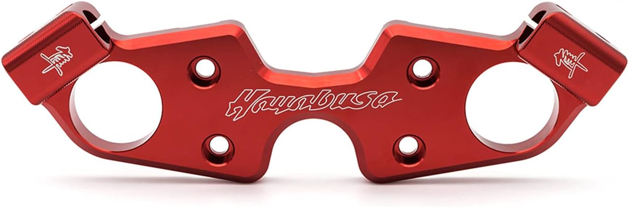 PROCNC CNC Motorcycle Lowering Triple Tree Front End Upper Top Clamp Fit for Hayabusa GSXR1300 1999 2007 2008 2009 2010 2011 2012 2013 2014 2015 2016 2017 2018 2019 2020 (Red)