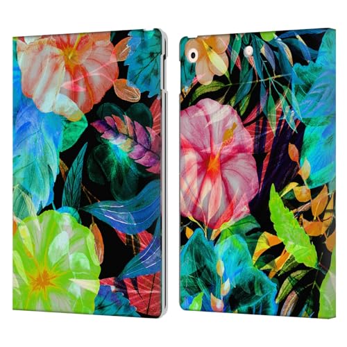 Étui portefeuille en cuir iPad 10.2 housse de protection Haroulita floral