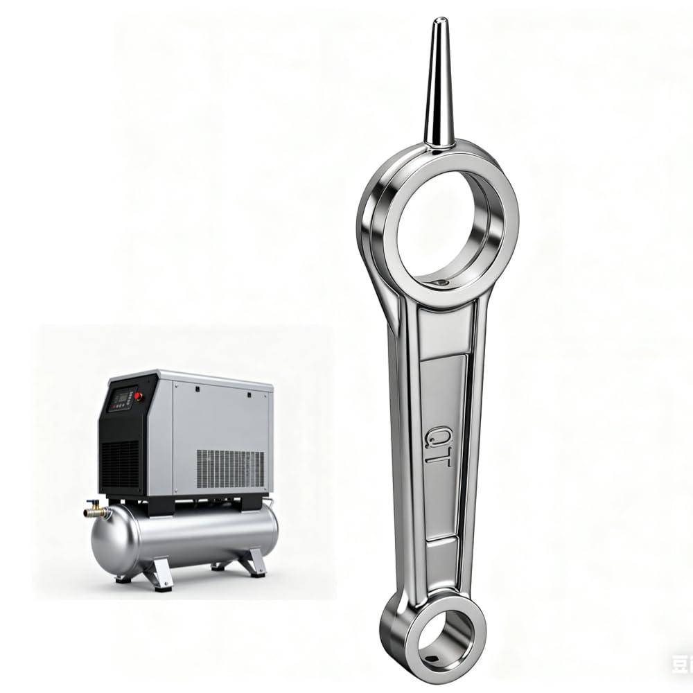Biella Albero Motore in Alluminio Pressofuso Doppio Foro, 12x23x85mm Biella Albero Motore Compressore D'aria Accessori Pistone