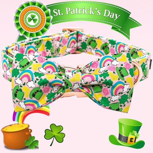 Collier de la Saint-Patrick avec nœud papillon, le cadeau idéal pour animal