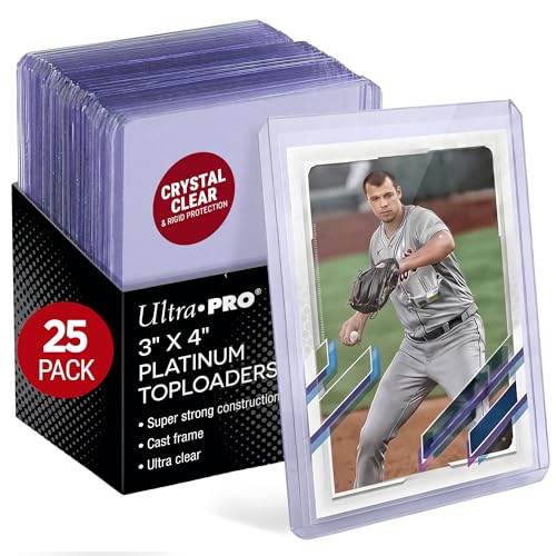 Ultra Pro 3" X 4" Ultra Clear Platinum Toploader 25ct for Pokemon, MTG, Baseball, Basketball, Football and Other Trading Deck Cards or Board Games Card Storage