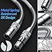 Kxable XLR Microphone Cable 8 FT, XLR Male to Female Balanced Mic Cable, 3-Pin Shielded Speaker Cord, Zinc Alloy Connectors, 22AWG Pure Copper, Metal Spring SR, Recording Studio, Podcast, White