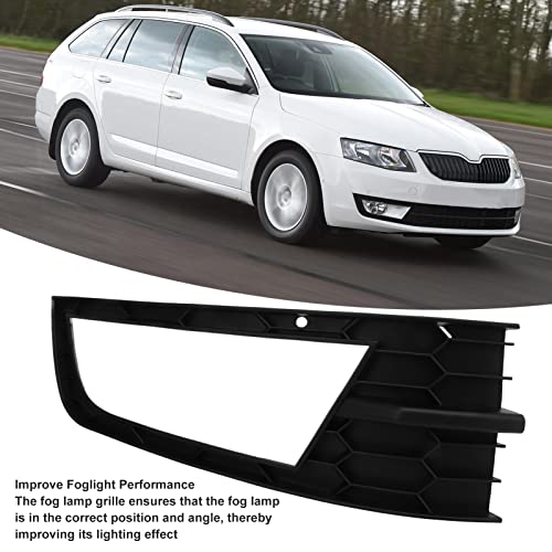 Image of Adium Fog Light Cover, Anti Aging Front Bumper Lower Grille Simple To Install ABS Perfect Fit for Cars (Right 5E08076829B9)