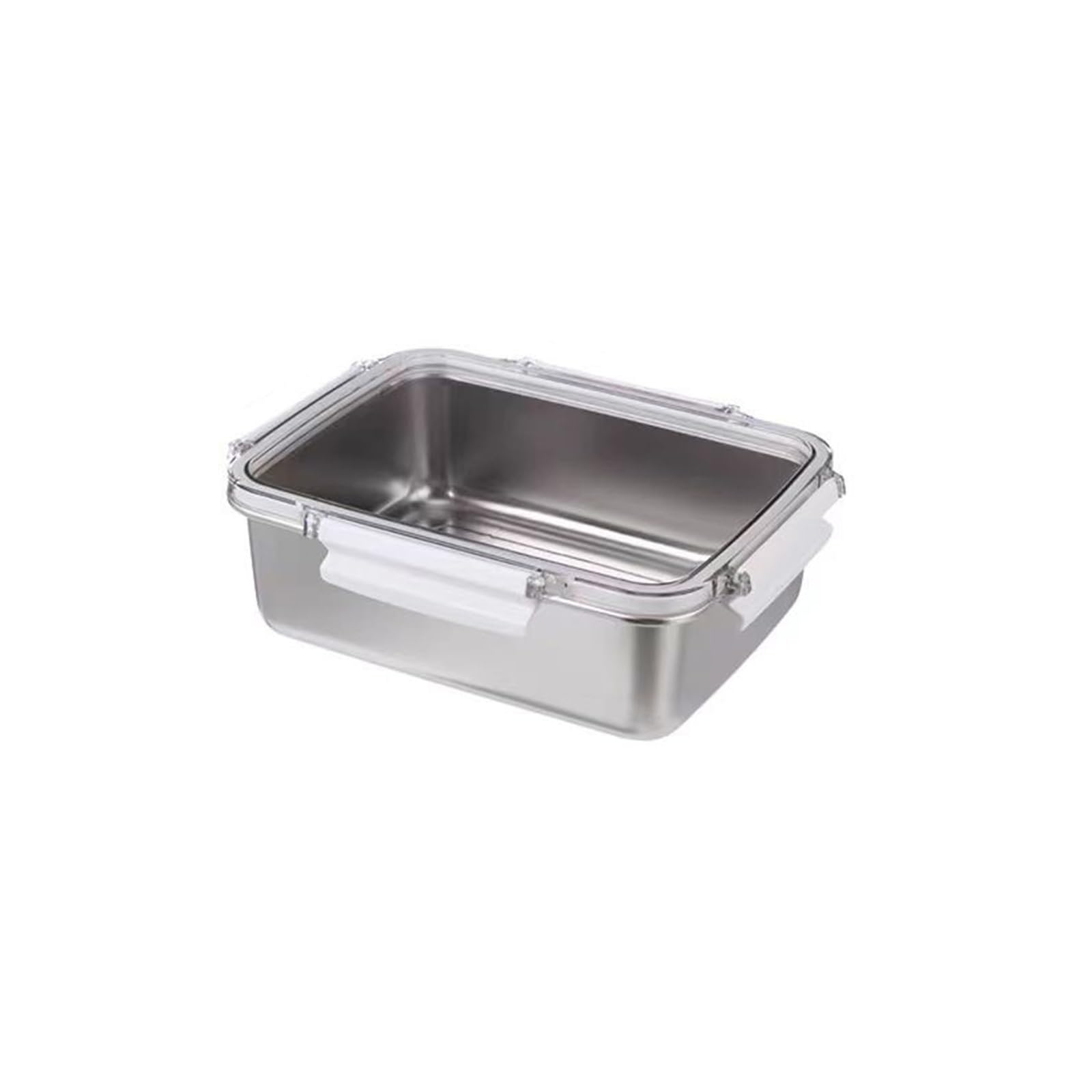Kaeltsyn Stainless Steel Rectangular Container for Leftover Stackable Food Storage Bowl with Lid Multipurpose Lunch Holder Kitchen Storage Solution