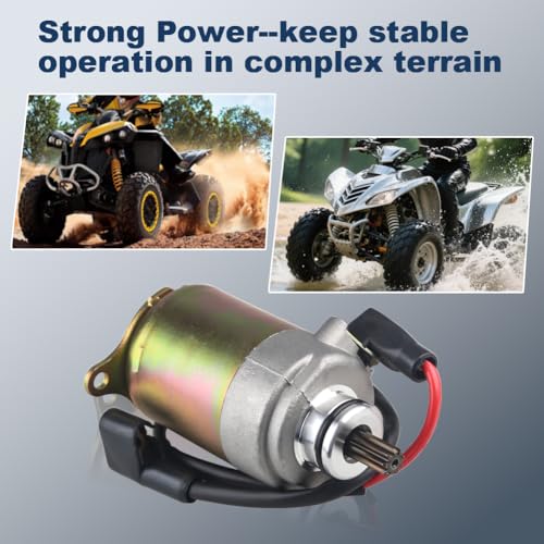 Image of WATERWICH Starter Compatible with GY6 Engine 150cc 200cc 4-Stroke ATV Dirt Bikes Scooters Go Kart Compatible with Baja Wilderness Tao Tao Coolster Jonway Roketa