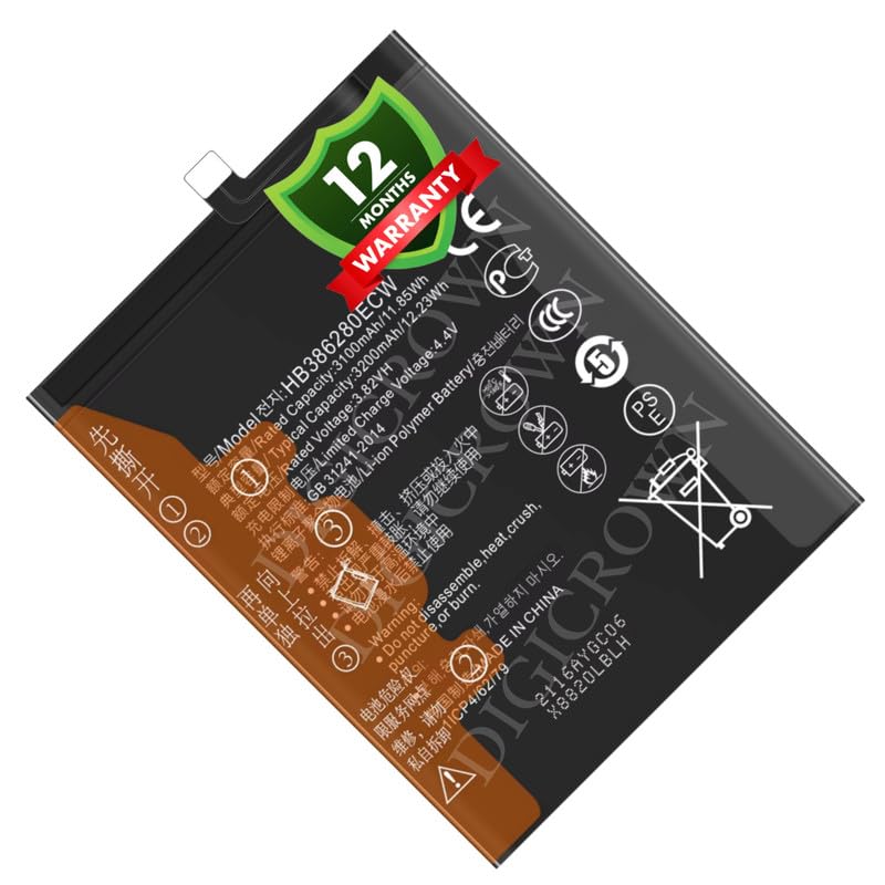 Image of Original HB386280ECW Battery Compatible for Huawei P10 (VTR-L29, VTR-AL00, VTR-TL00, VTR-L09) | Honor 9 (STF-AL00, STF-AL10, STF-AL10, STF-TL10, STF-L09, STF-L09S) - (3200mAh) - 1 Year Warranty