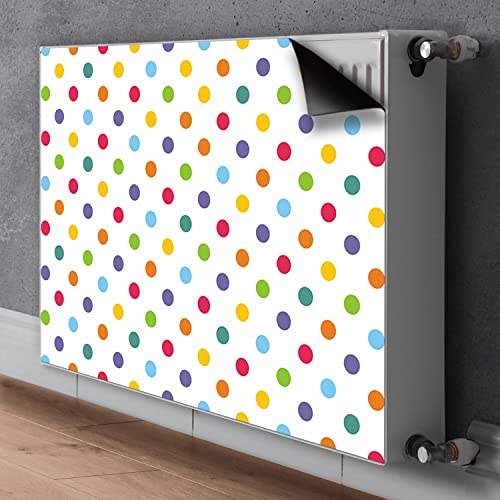 Cache aération magnétique 110x60cm bleu Decormat tapis décoratif pour radiateur - 3