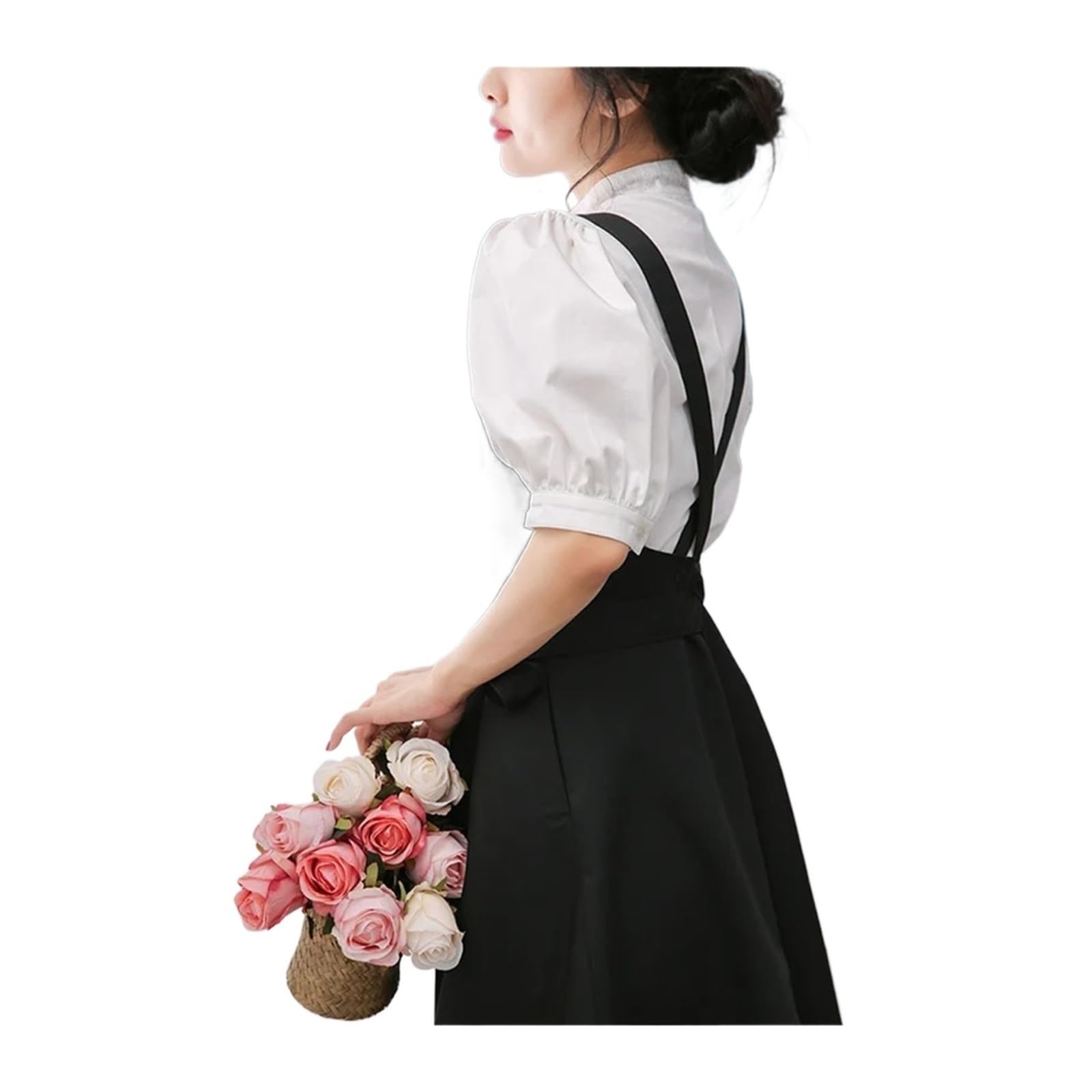 delantal Delantal cruzado con espalda for mujer, vestido de cocina, peluquería, floristería, tienda flores, babero, camarero jardín, limpieza general