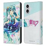 Head Case Designs Licenza Ufficiale Hatsune Miku Stelle e Arcobaleno Grafiche Custodia Portafoglio in Pelle Compatibile con Apple iPhone 16