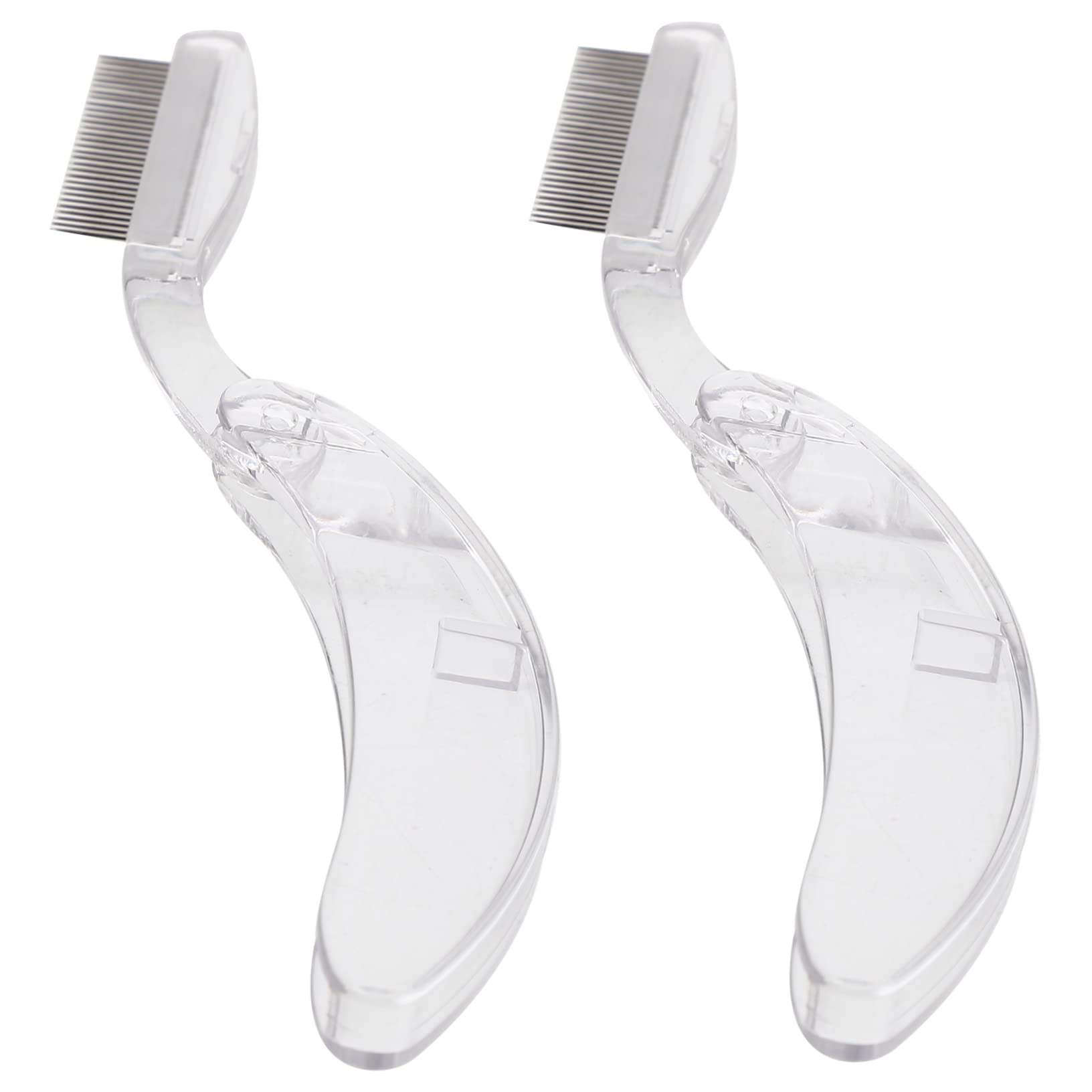 SOESFOUFU Metal Eyebrow Lash Comb Set 2 in 1 Makeup Tool Eyebrow Eyelash Brush for Girls