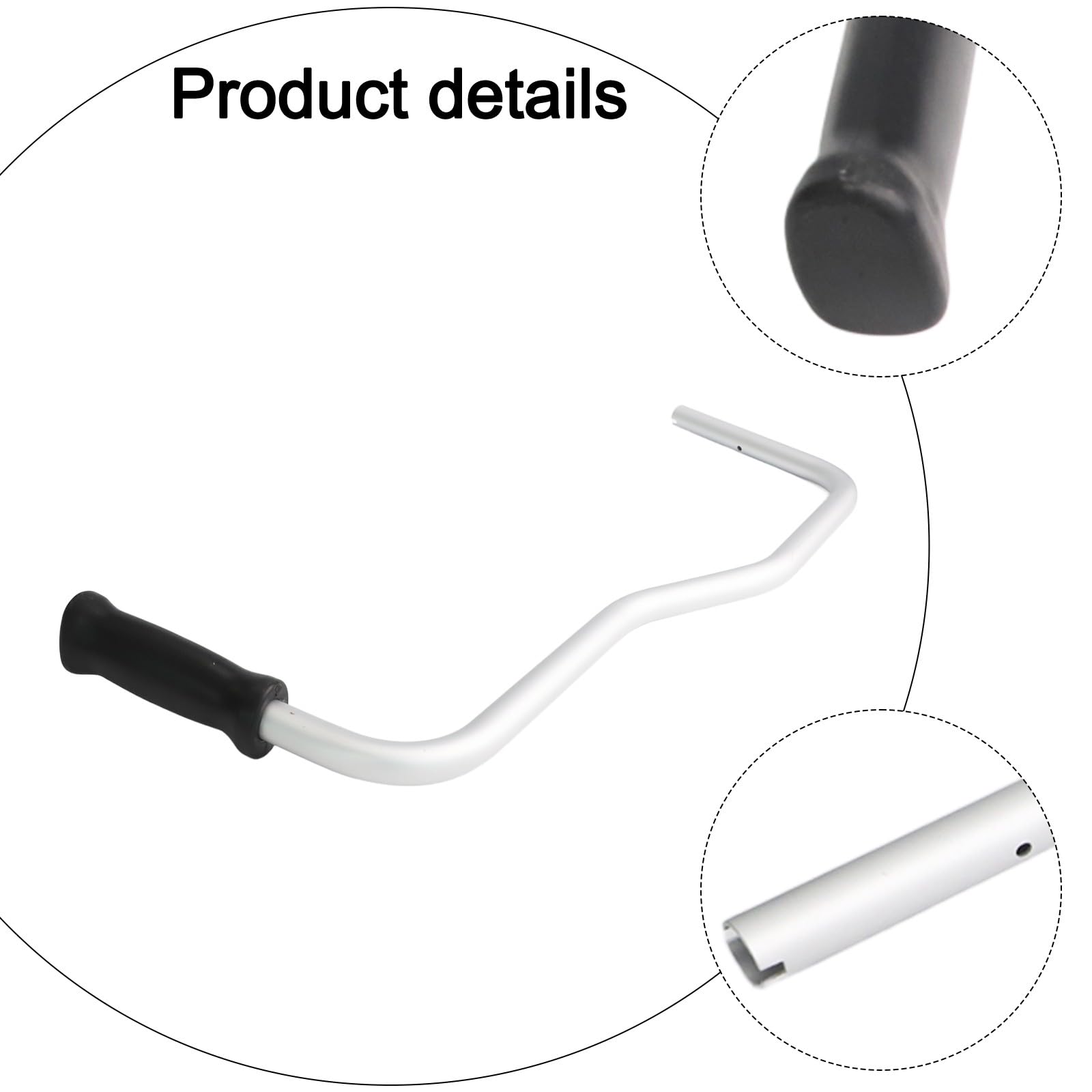 Mango ergonómico para recortadora de cuerdas FS130, FS131, FS110, FS111, FS90, FS91, FS89, FS200, barra de repuesto de aluminio y ABS con agarre antideslizante, 22 mm