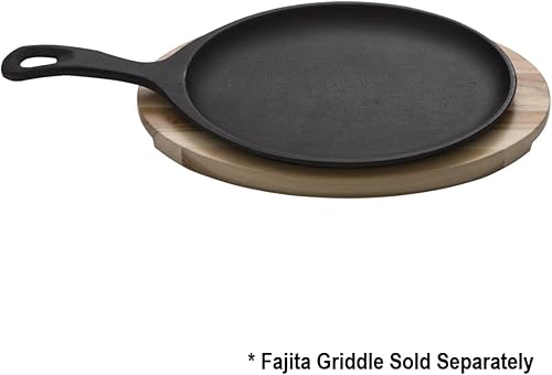 Miniatura 5 de Soro Essentials - Base de madera de fajita de forma ovalada - Base de madera para parrilla de fajita chisporroteada para fajita de 7 x 9.25