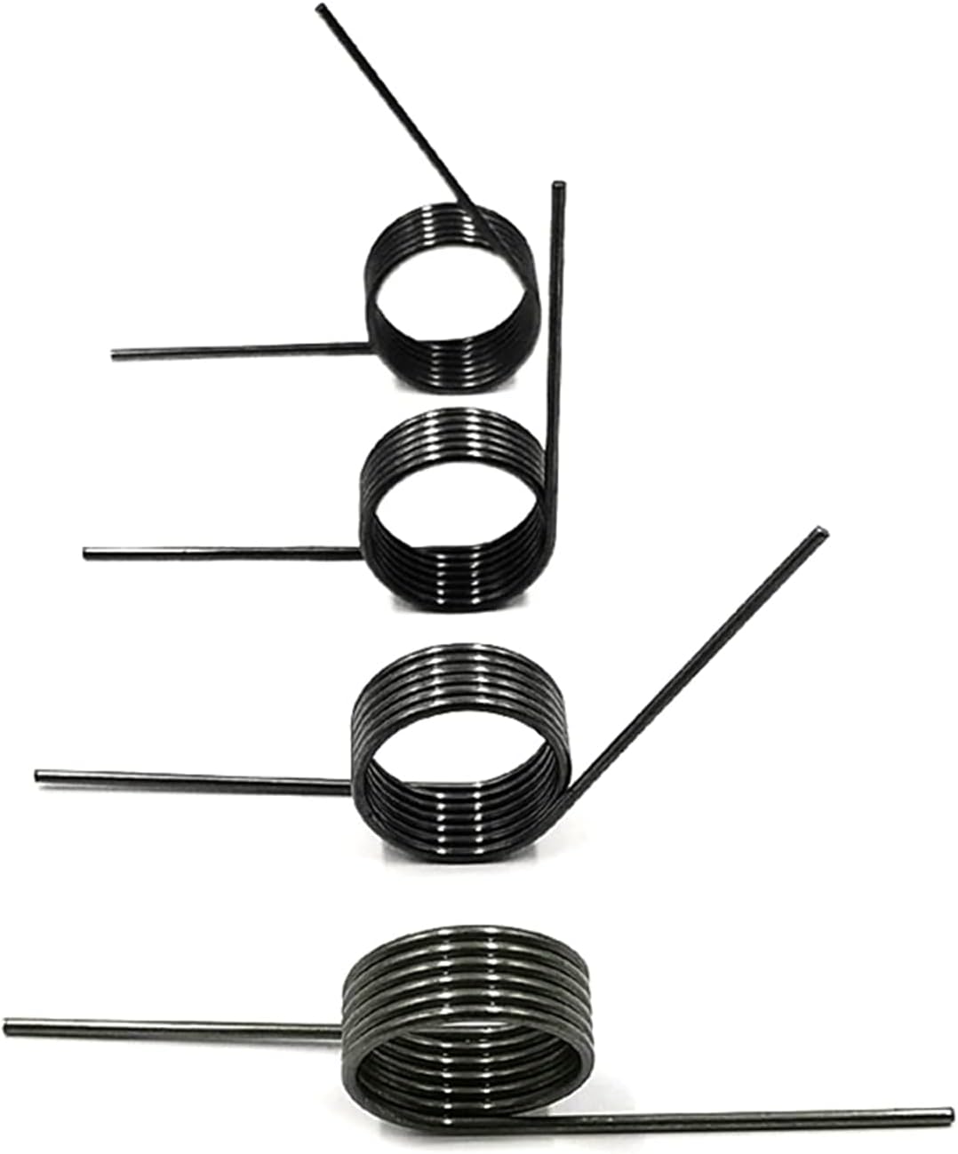 Petit ressort de torsion en acier inoxydable, 10pcs V-Shaped Torsion Springs 0.6mm Wire Diameter 5-8mm Outer 60-180 Degrees(0.6x8mm 6 Laps (180°))