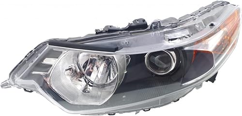 CarLights360 Compatible con faros delanteros Acura TSX de 2011 2012 2013 2014 (izquierda) con certificación NSF Repuesto para AC2502118 (borde de