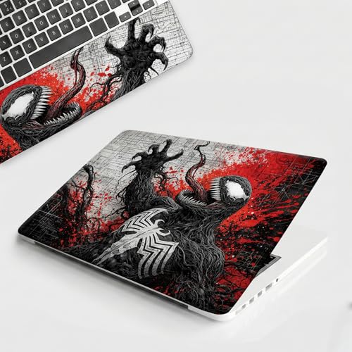 Image of NoWorries Laptop Skin for 15.6 & 14 Inch Laptop | Motivational, Superhero, Sports & Graphic Design Laptop Sticker Wrap | Premium Vinyl Laptop Cover (Venom, 15 x10inches)