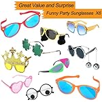 Bulk Large Premium Photo Booth Props Set for Adult Teens, Funny Hats and Large Glasses, Crystal Crown, Inflatable, Card Cutout Props, Photo Booth Prop for All Occasions - Image 3