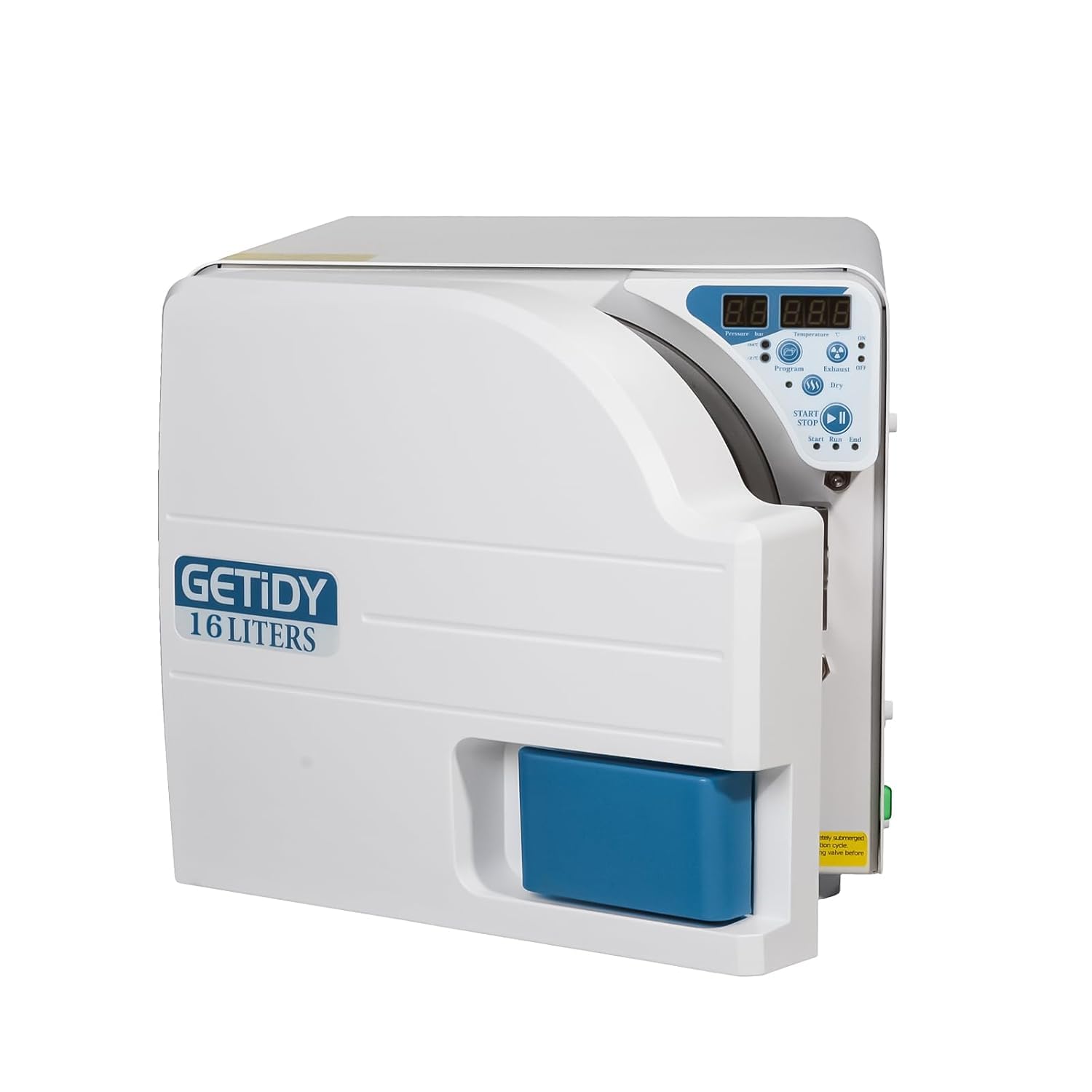 16L / 18L / 23L Autoklav Hochdruckdampf mit Trocknungsfunktion, Digitale LED-Anzeige, Dual-Control-Türsperre, Laborausrüstung aus Edelstahl (16L)