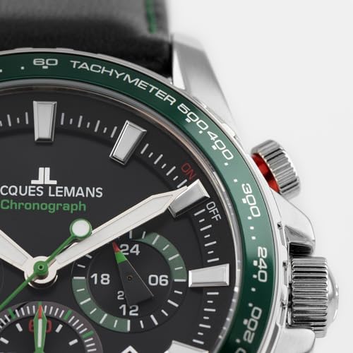 JACQUES LEMANS Męski zegarek 1-2099C, pasek, pasek