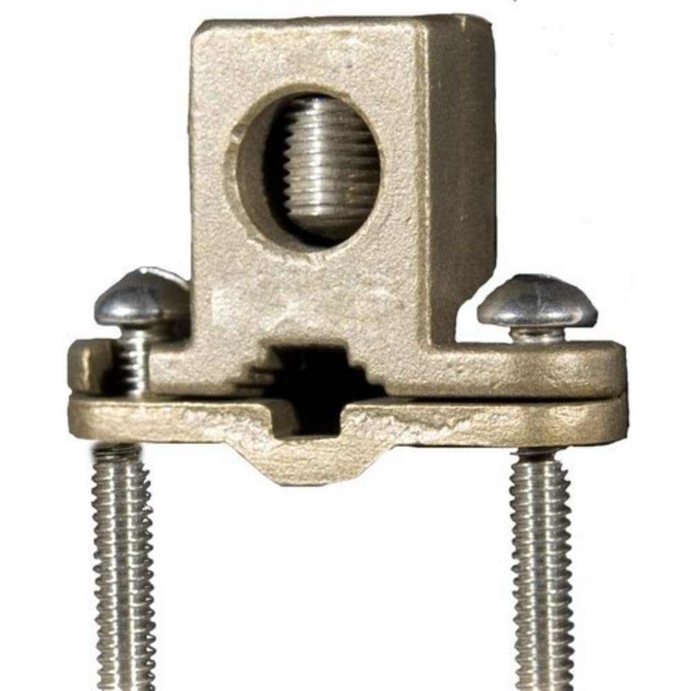 Heavy Duty Ground Clamp – For Connecting Grounding Conductor to Water Pipes, Copper Tubing, Rebar, Ground Rods – 1/2-1” Water Pipe, Ground Rod Range, 8-4/0 Wire Range, 5-Pack