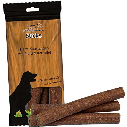 Schecker Hundesnack - Harte Kaustangen mit Pferd & Kartoffel - hart - au einem Reis Kartoffel Teig 5 x 200 g