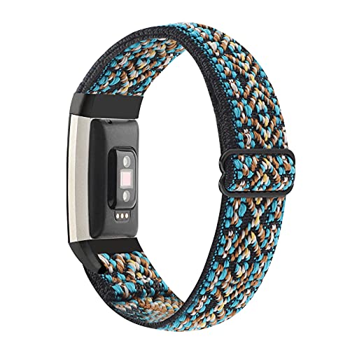 Correa elástica ajustable para Fitbit Charge 2 azul miniatura 1