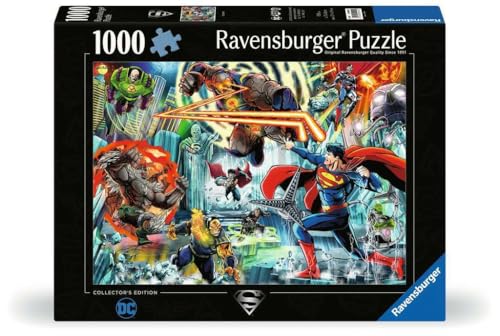 Ravensburger DC Collector's Edition Superman 1000 Piece Jigsaw Puzzle for Adults - 12000245 - Handcrafted Tooling, Made in Germany, Every Piece Fits...