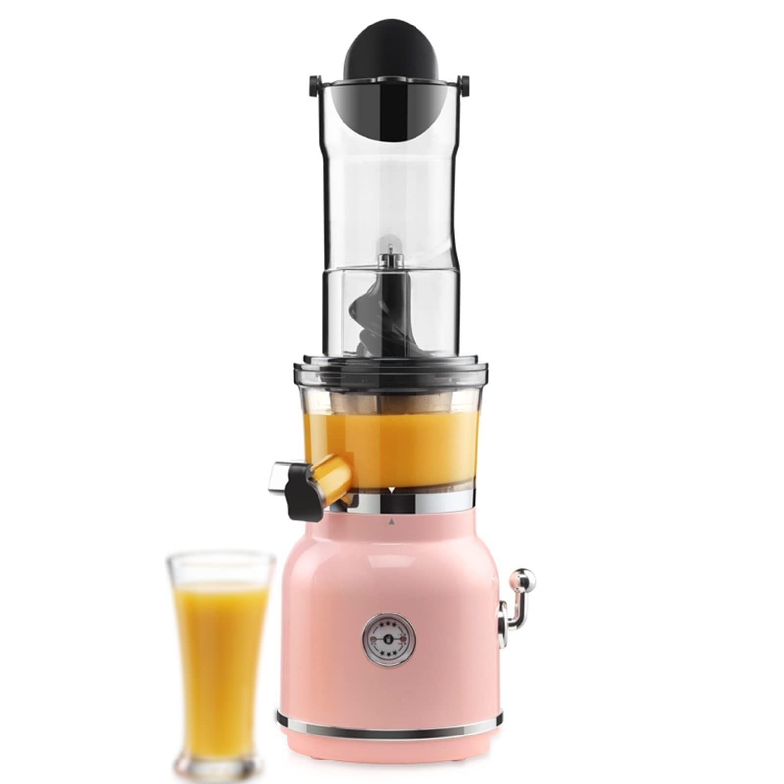 Slow Juicer Masticating Machine Wide Groove Spiral Cold Press Juicer High Juice Yield Easy to Clean for Fruits
